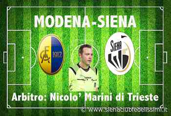 L'arbitro Nicolò Marini designato per Modena-Siena. Tre precedenti - Siena Club Fedelissimi