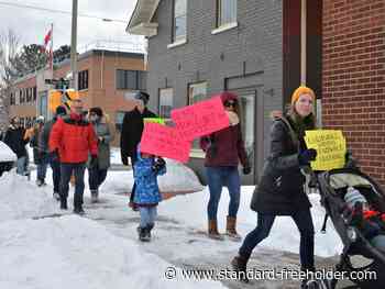 Emotional speeches at Cornwall housing affordability march - Standard Freeholder