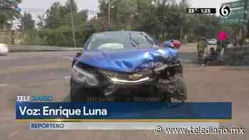 Dos lesionados en doble choque en la México-Cuernavaca - Telediario CDMX