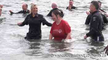 Saanich police take 'Polar Plunge' in support of Special Olympics B.C. - CTV News VI