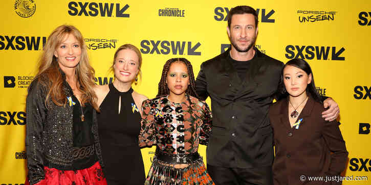 Pablo Schreiber & HALO Cast Support Ukraine With Ribbon Pins at SXSW 2022
