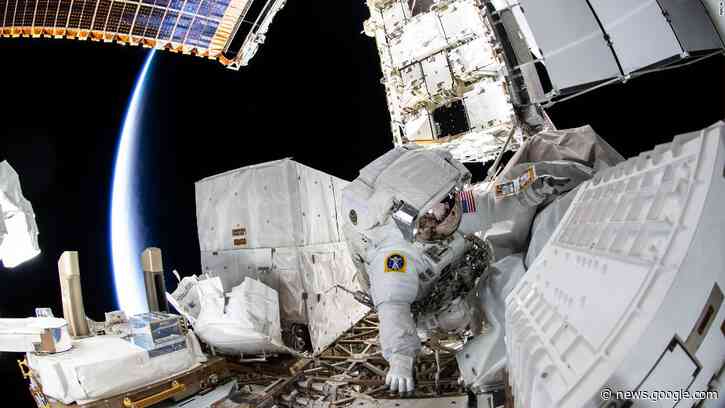 NASA astronauts conduct spacewalk to provide space station power upgrades - CNN