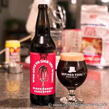 Refined Fool Brewing Releases Who Gets To Lick The Whisk? Black Forest Cake Stout - Canadian Beer News