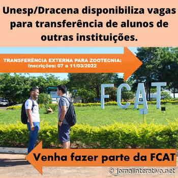 FCAT– Unesp Dracena recebe inscrições para transferência externa até sexta-feira - Jornal Interativo