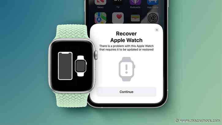 iOS 15.4 and watchOS 8.5 Allow You to Restore an Apple Watch Using an iPhone