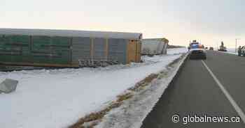 Highway 39 closed near Rouleau, Sask. following train derailment