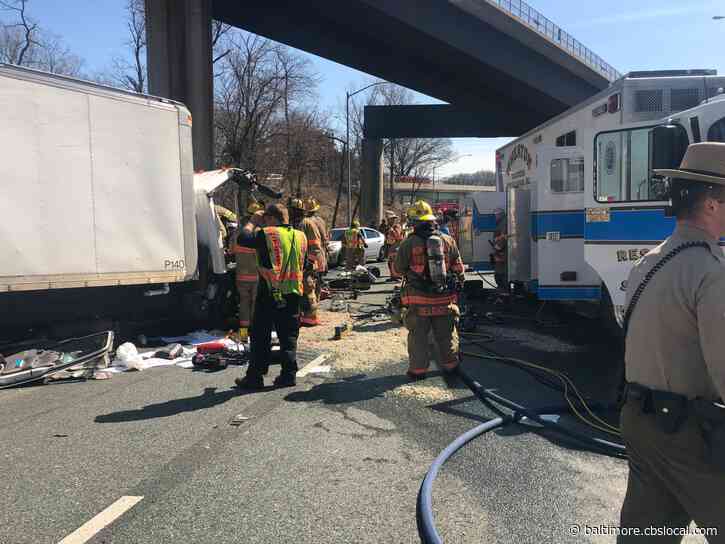 Hazmat Responds, Some Injured After Multiple-Vehicle Crash On I-495 In Bethesda