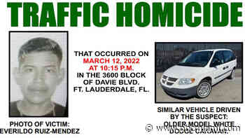 $5,000 Reward After Man Killed in Hit-and-Run in Fort Lauderdale