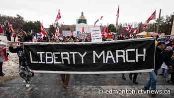 Fourth weekend of convoy protests in Edmonton, downtown safe walk program started - CTV News Edmonton