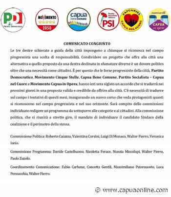 Capua. Comunicato congiunto da parte del nuovo centro-sinistra - Capuaonline.com
