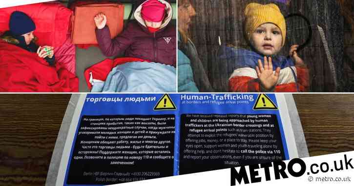 Women and children fleeing Ukraine warned about human traffickers 'on the move'