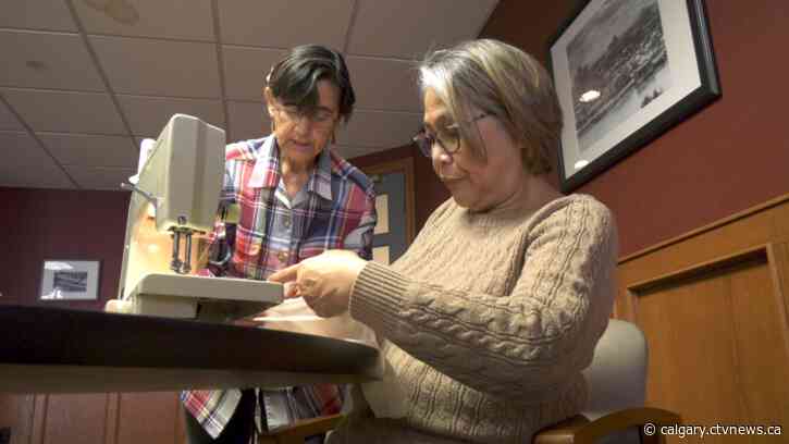 Immigrant women sew cloth bags to reduce the need for plastic