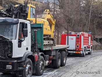 Gressan, incendio ad un camion: code sulla regionale 18 - AostaSera