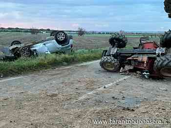 Incidente all'alba sulla San Giorgio Jonico-Grottaglie: due feriti in codice rosso. Le foto | Tarantobuonasera - Taranto Buonasera