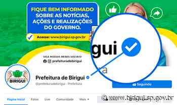 Página da Prefeitura Municipal de Birigui recebe selo de verificação oficial do Facebook - Prefeitura de Birigui (.gov)