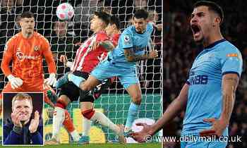 Newcastle boss Eddie Howe lauds £40m January signing Bruno Guimaraes after brilliant back-heel goal - Daily Mail