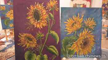Ukraine: Ottawa Valley artist paints sunflowers to support humanitarian efforts | CTV News - CTV News Ottawa