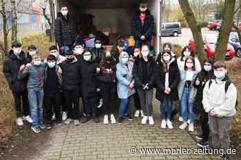 Martin-Luther-King-Schule in Marl packt acht Kubikmeter Hilfsgüter - Marler Zeitung