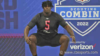 LOOK: Jordan Davis runs incredible 4.78 time in 40-yard dash at 341 pounds at 2022 NFL Scouting Combine - CBS Sports