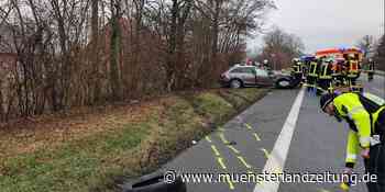 Zusammenstoß zweier Autos in Ascheberg: Zwei Personen verletzt, B58 gesperrt - Münsterland Zeitung