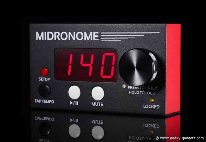 Midronome MIDI master clock with built-in metronome