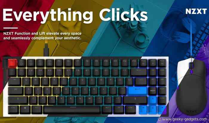 NZXT Function keyboard, Lift mouse and customization service unveiled