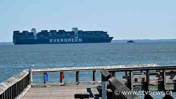 Ever Forward's hull undamaged after Chesapeake Bay grounding - CTV News
