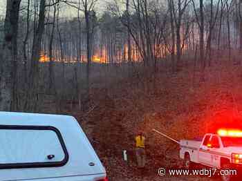 Amherst wildfire contained at 96 acres - WDBJ