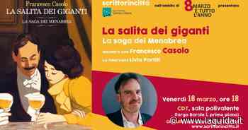 Francesco Casolo ed Elena Stancanelli a Cuneo con Scrittorincittà - La Guida - LaGuida.it