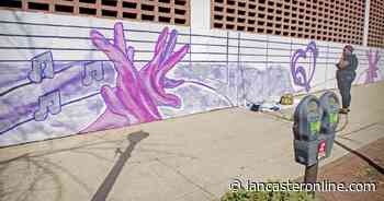 Local painter creates Music for Everyone Mural in downtown Lancaster [photos] - LNP | LancasterOnline
