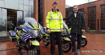 Motors politiezone Aalter dragen als eerste speciaal patroon: “Het verhoogt de zichtbaarheid en onze veiligheid” - Het Laatste Nieuws