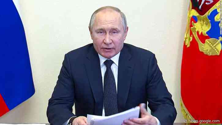 Putin's chilling warning to Russian 'traitors' and 'scum' is a sign things aren't going to plan - CNN