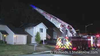 Two people displaced after fire breaks out in Virginia Beach home