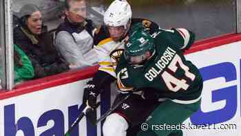 Kaprizov scores twice as Wild beat Bruins 4-2