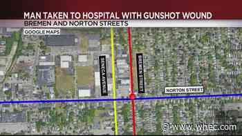 Man shot and two houses struck by bullets Thursday evening