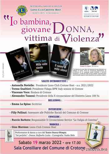 CROTONE – L’incontro “Io bambina, giovane donna, vittima di violenza” - Calabria Live
