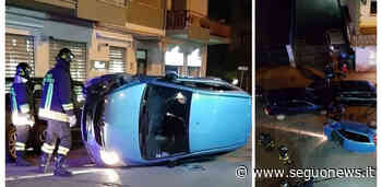 Caltanissetta, auto si schianta in viale Trieste e si ribalta: quattro feriti - SeguoNews