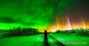 Photographer Captures Aurora and Light Pillars in Epic Self-Portrait - PetaPixel