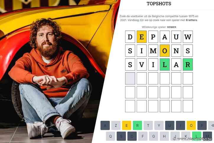 Mechelaar bedenkt ‘Wordle’-variant: Steven Defour, profvoetballers en honderden fans in de ban van nieuw spelletje