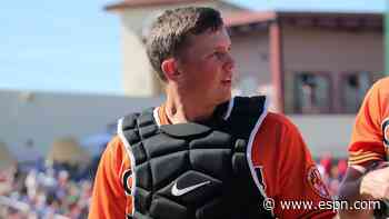 Triceps injury delays debut for Baltimore Orioles rookie catcher Adley Rutschman - ESPN