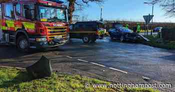 Fire service makes 'glaring sun' warning after crash in Sutton Bonington - Nottinghamshire Live