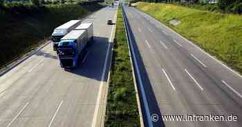A73 bei Kemmern: Lkw zerstört 80 Meter Leitplanke auf der A73