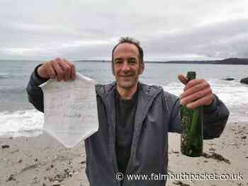 Message in a bottle washes up in Falmouth, Cornwall from Anna in 2001 - Falmouth Packet