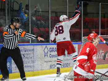 Pembroke ends skid by eking out 2-1 CCHL win in Cornwall against Colts - Belleville Intelligencer