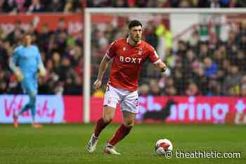 Nottingham Forest's Scott McKenna ruled out for at least a month with hamstring injury - The Athletic