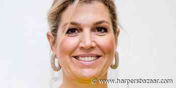 Koningin Máxima steunt Oekraïners symbolisch met geel-blauwe look - Harper's BAZAAR