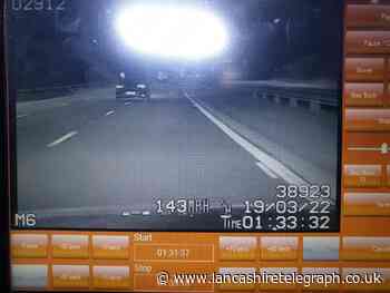 Driver facing ban after reaching speeds of 144mph on M6