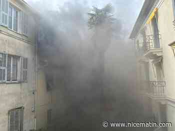Un blessé léger dans un spectaculaire feu d'appartement à Nice ce samedi