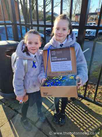 Bolton primary school sisters sell handmade items for Ukraine - The Bolton News