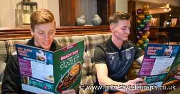 Grosvenor pub launches new menu with Grimsby Town players first to try the food - Grimsby Live